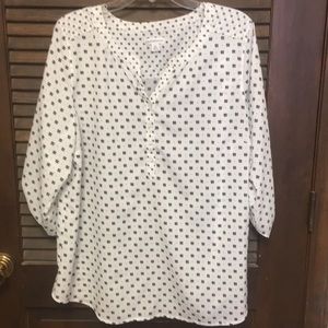 Croft & Barrow 3/4 length sleeve blouse